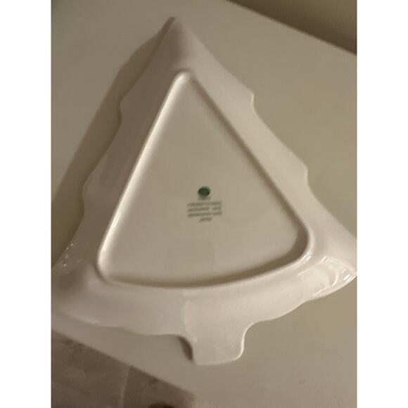 Nikko Christmastime Tree plate Japan VTG 80s Dinnerware Happy Holidays 11.5 x 10 - Picture 3 of 5